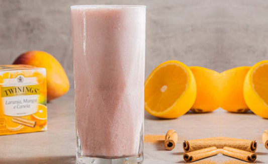 Lassi de naranja, mango y canela