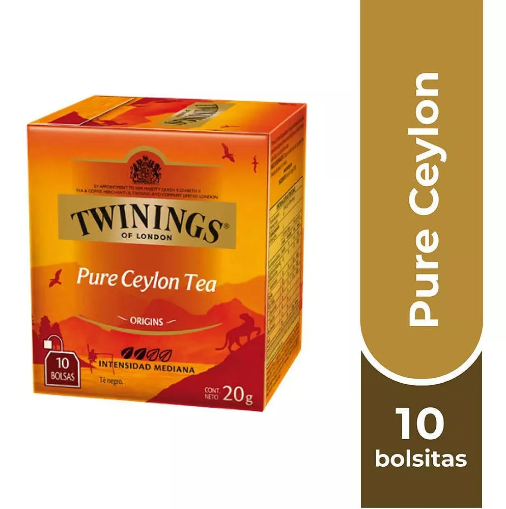 Twinings Té Pure Ceylon X 10 Bolsitas