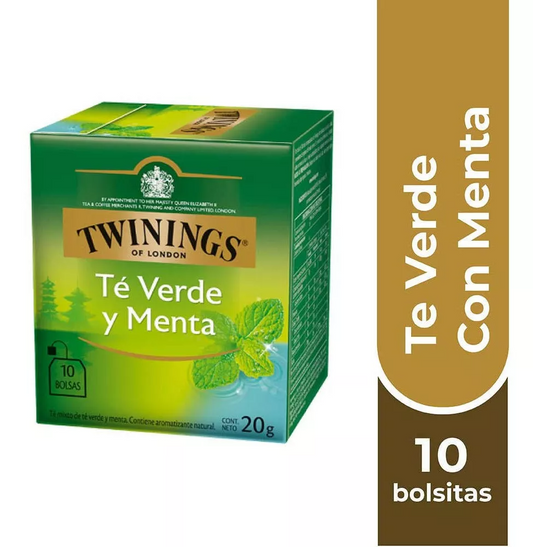 Twinings Té Verde Con Menta X 10 Bolsitas