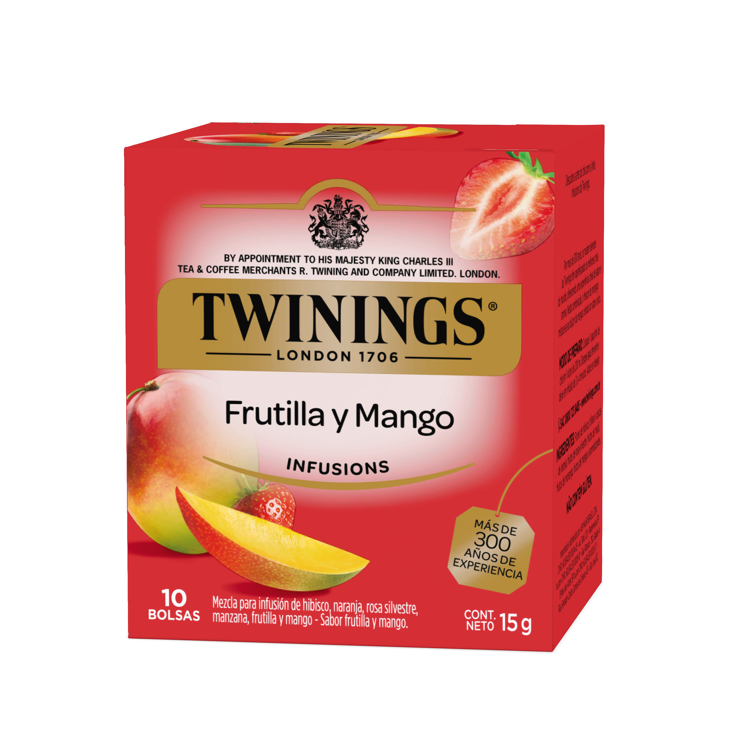 Frutilla y Mango - 10 bolsas