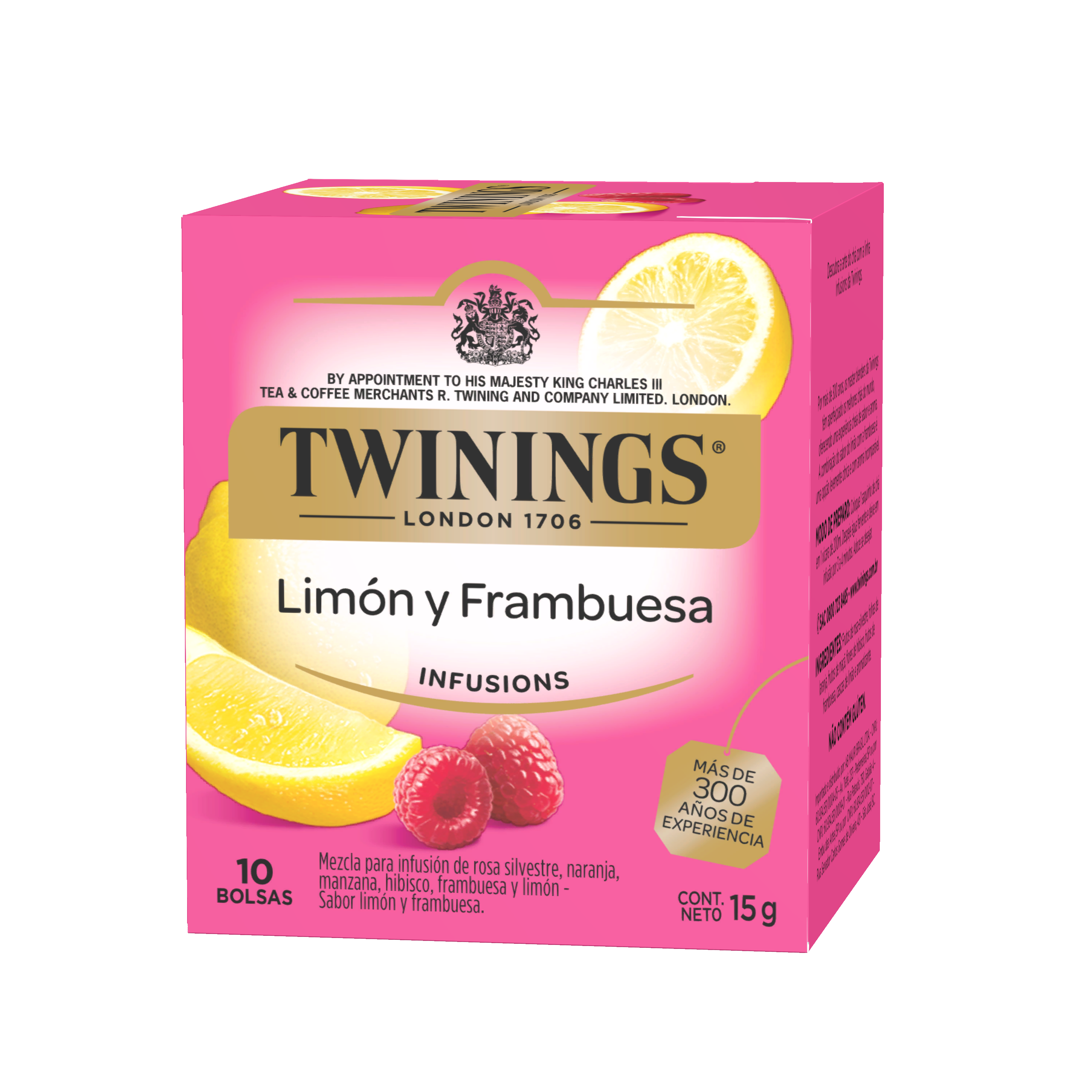 Limón y Frambuesa - 10 bolsas