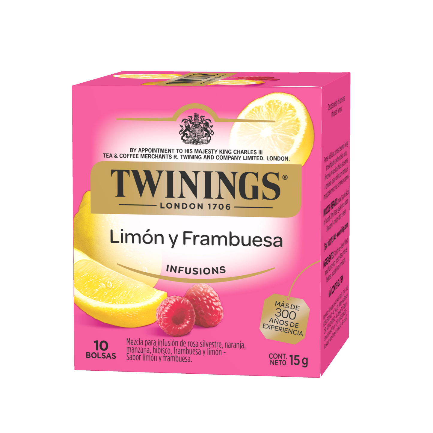Twinings Té Limón / Frambuesa - 10 Bolsas