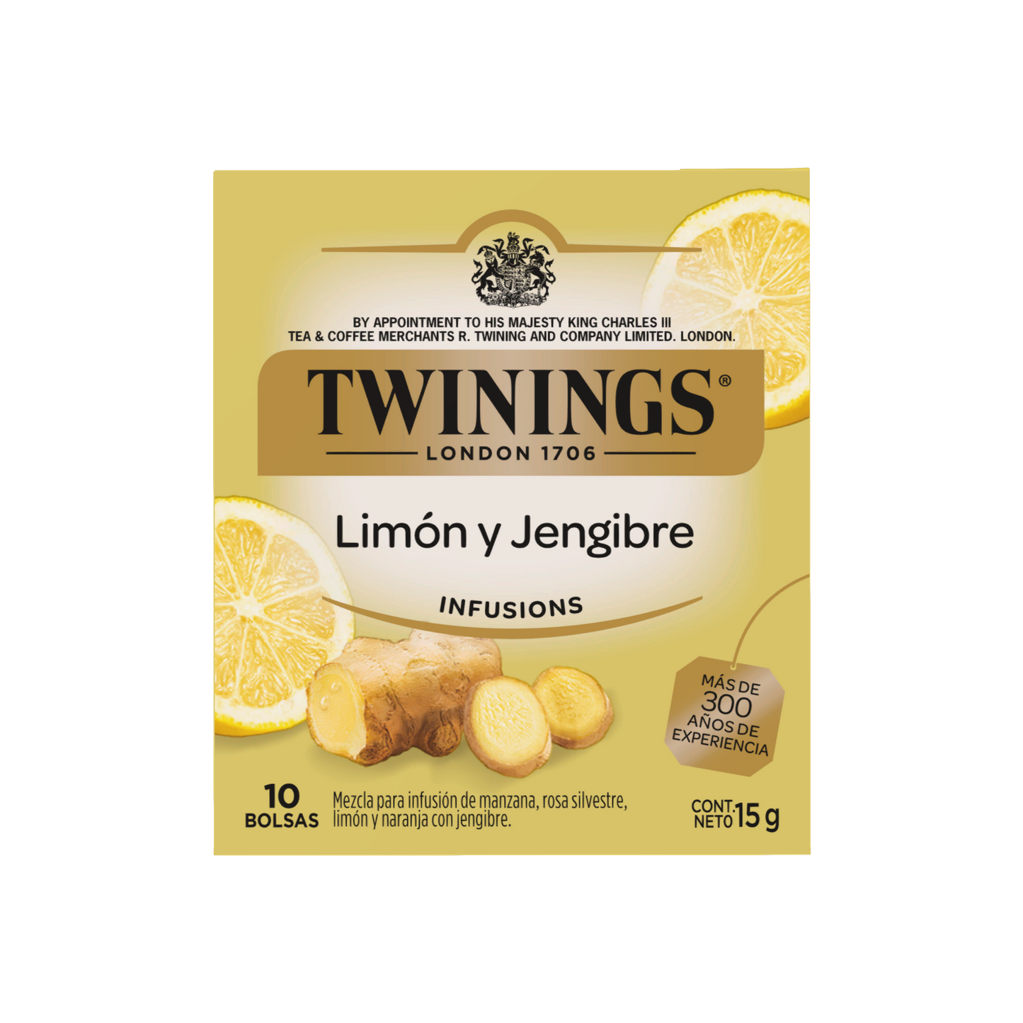 Limón Y Jengibre - 10 Bolsas