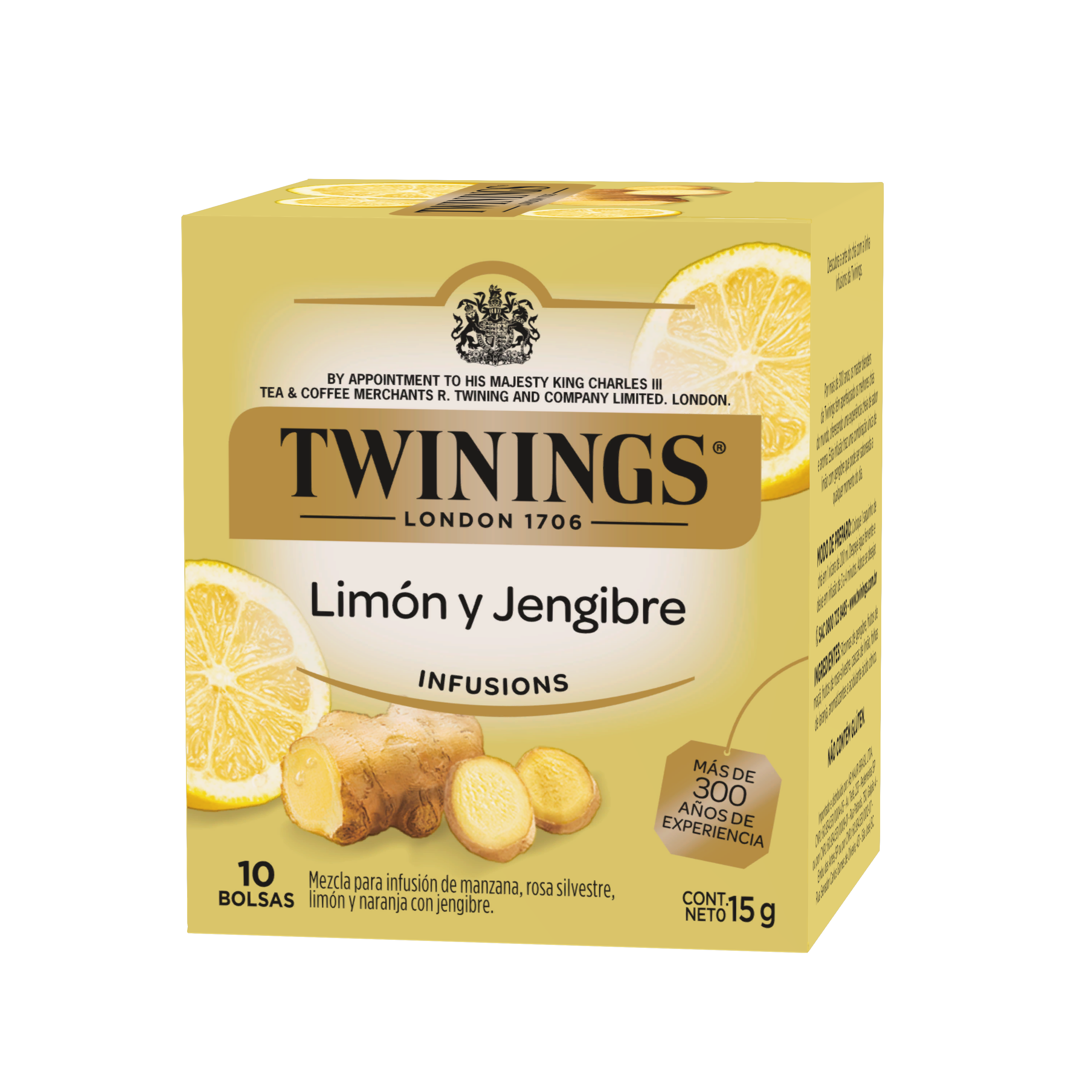 Limón con Jengibre - 10 bolsas