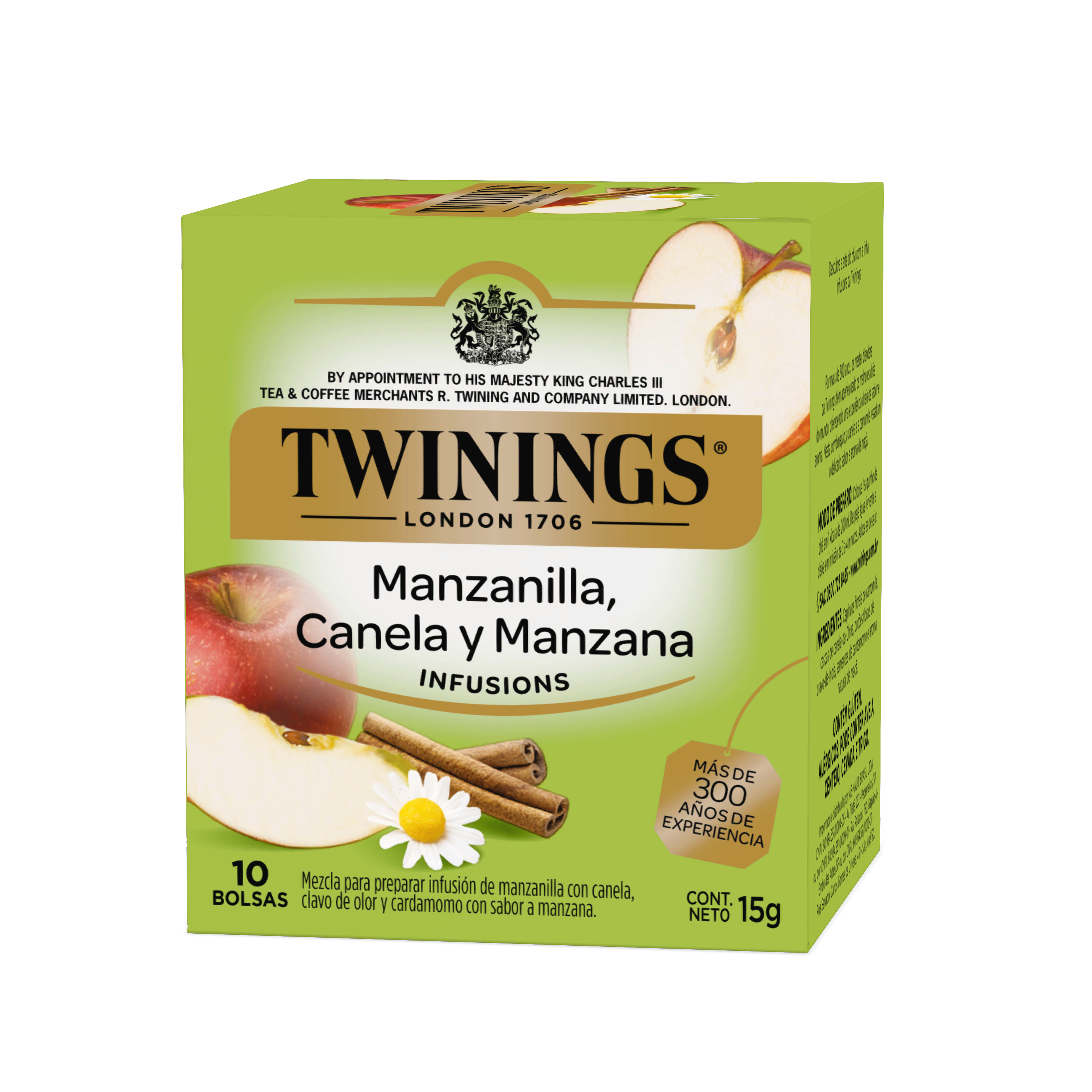 Manzanilla, Canela y Manzana - 10 bolsas