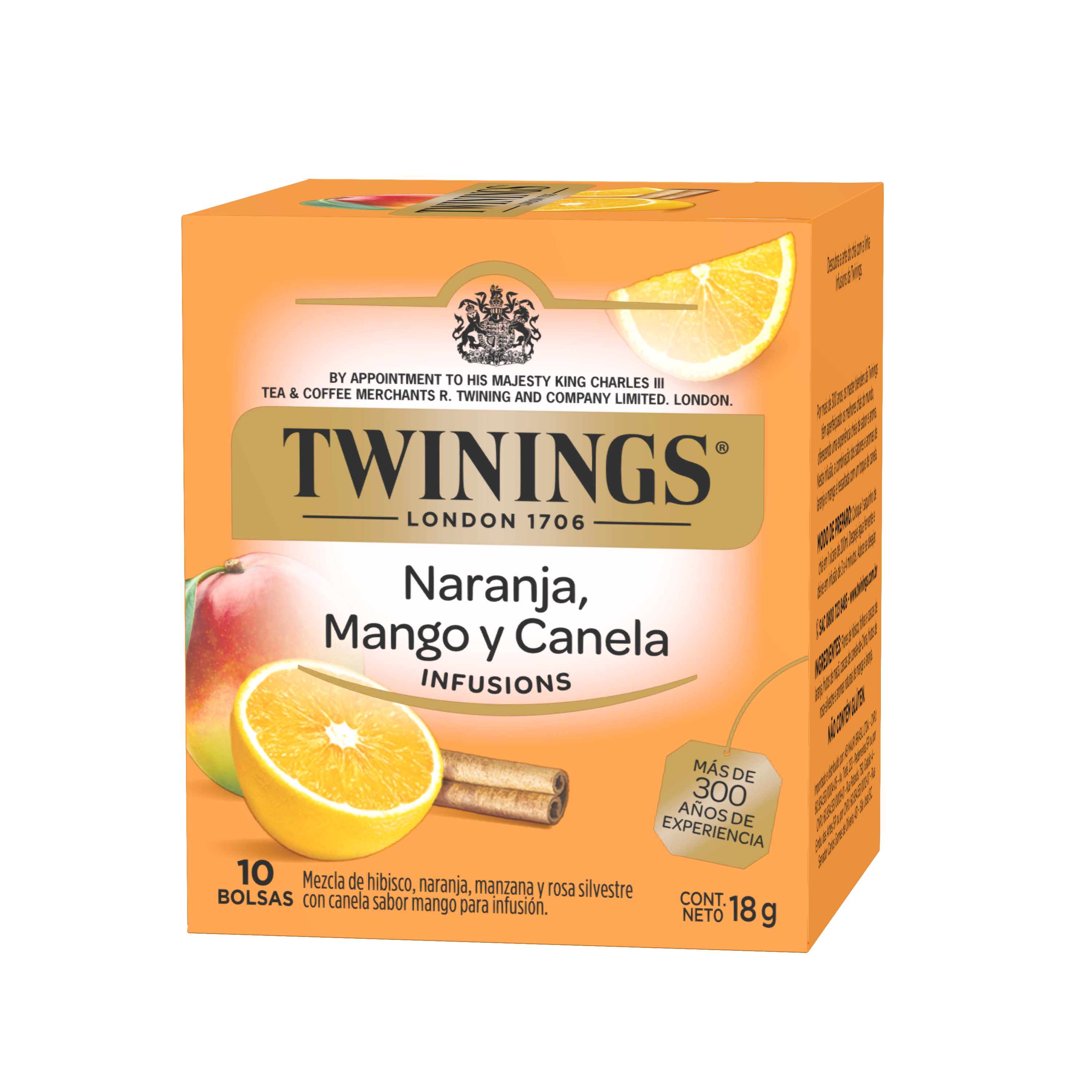 Naranja, Mango y Canela - 10 bolsas