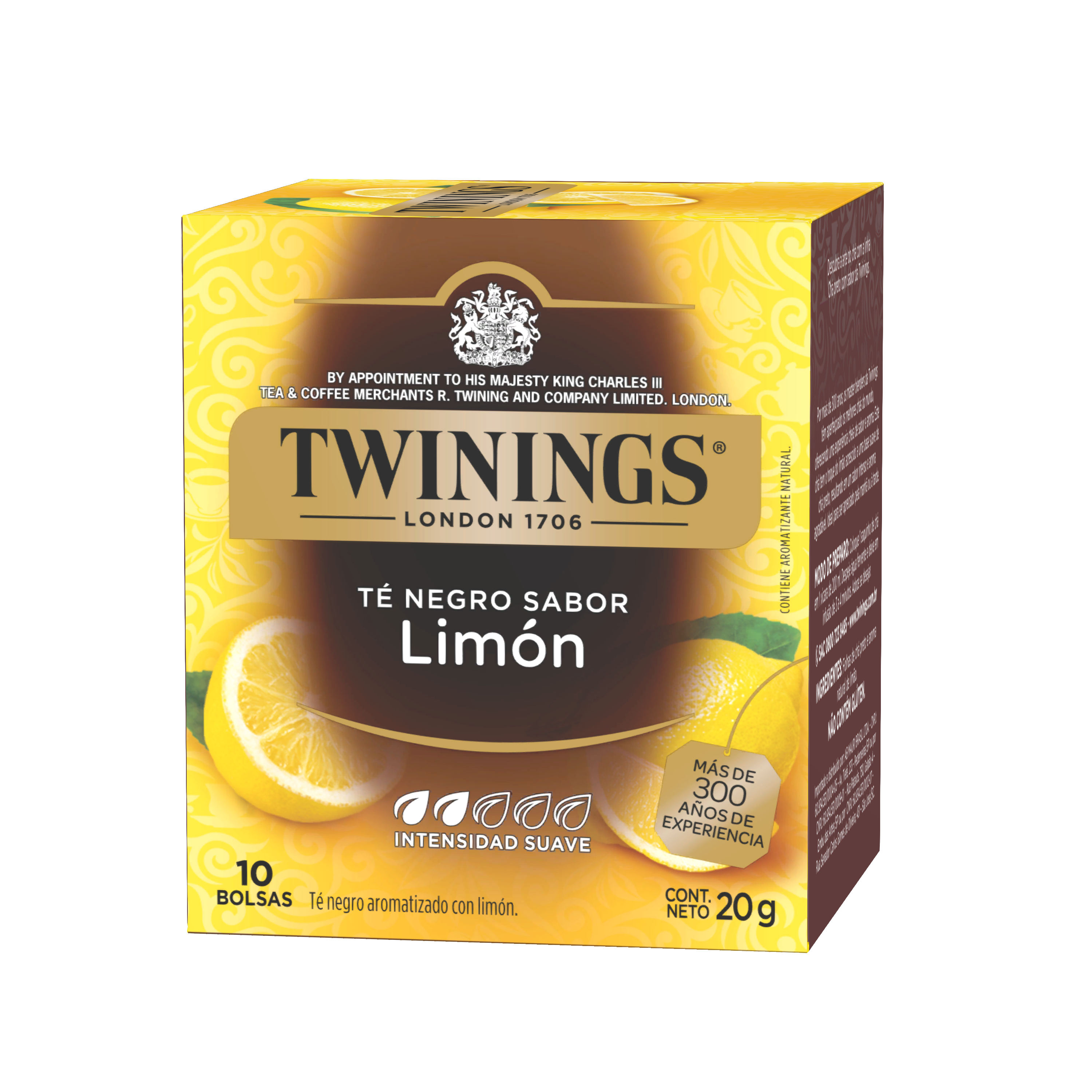 Té negro sabor Limón -   10 bolsas