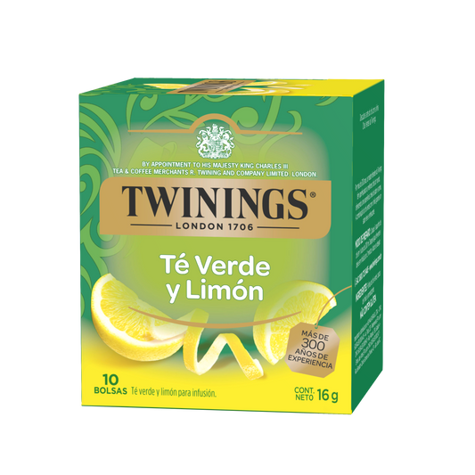 Té Verde y Limón - 10 Bolsas