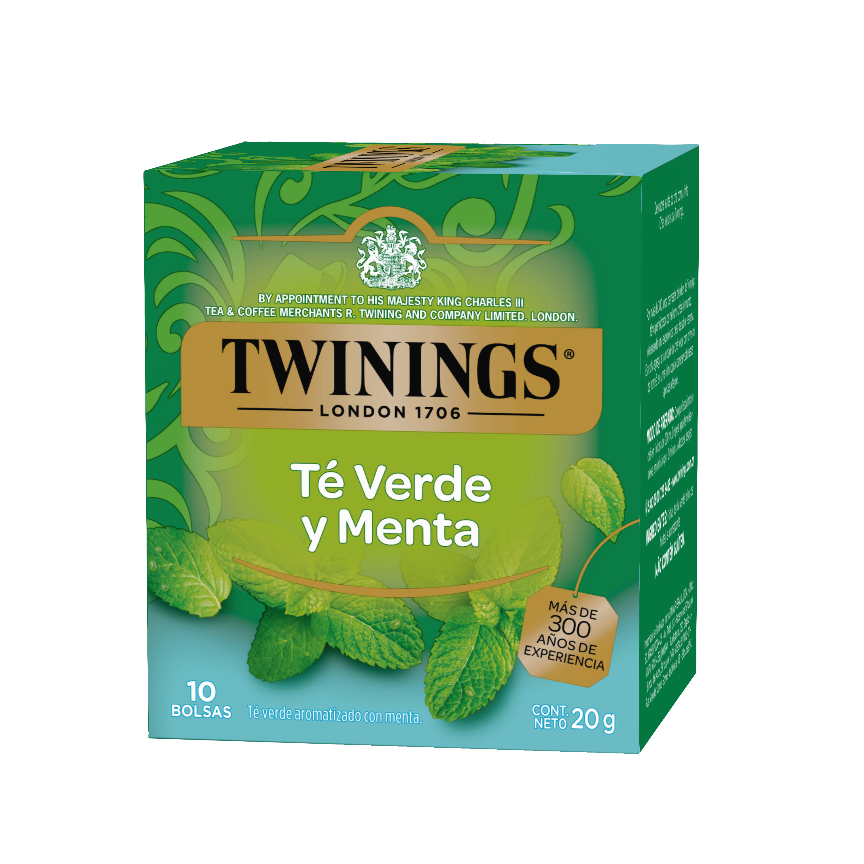Té Verde y Menta - 10 bolsas