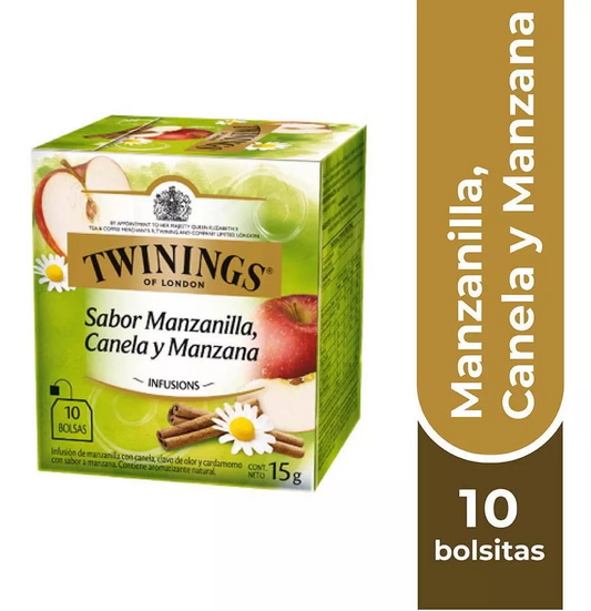 Twinings Té Manzana / Canela / Manzanilla X 10 Bolsitas
