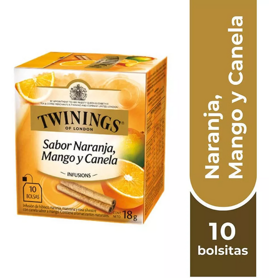 Twinings Té Naranja / Mango / Canela X 10 Bolsitas