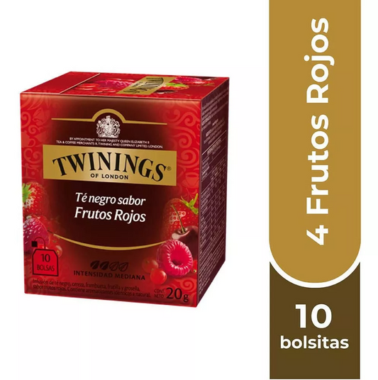 Twinings Té 4 Frutos Rojos X 10 Bolsitas
