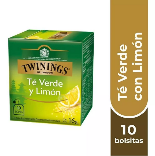 Twinings Té Verde Con Limón X 10 Bolsitas